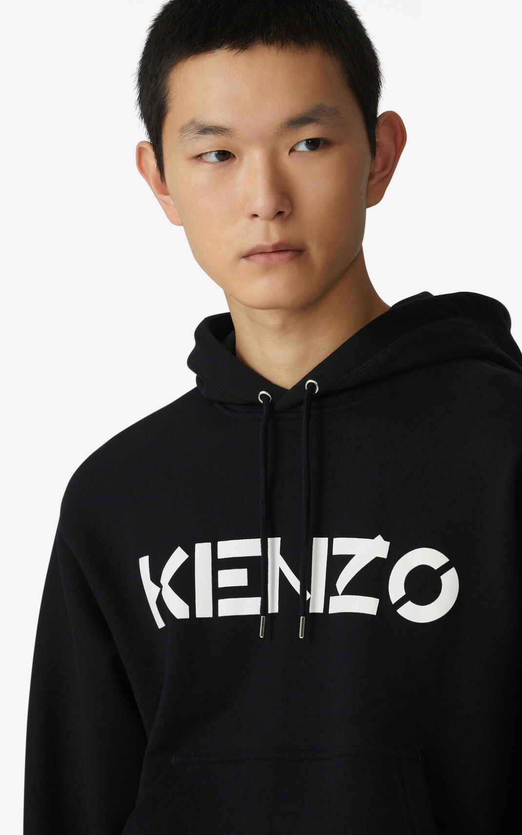 Sudaderas Con Capucha Kenzo Logo Hombre Negras - SKU.5742156